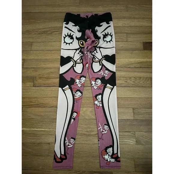 Living Dead Leggings Women's Pink Size XS - Picture 2 of 4
